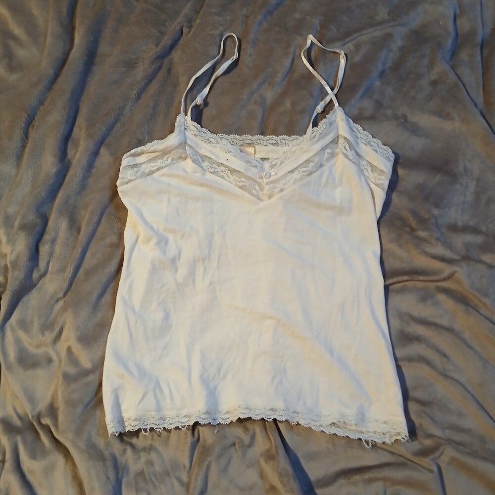 Banana Republic Women's Lace Trin Camisole Cream SZ Small GUC